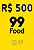 Cartão Presente 99Food Virtual - 500 Reais - Imagem 1
