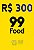 Cartão Presente 99Food Virtual - 300 Reais - Imagem 1