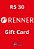 Cartão Vale Presente Renner R$30 reais - Gift Card Digital - Imagem 1