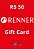 Cartão Vale Presente Renner R$50 reais - Gift Card Digital - Imagem 1