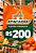 Cartão Vale Presente Atacadão R$200 Reais - Gift Card Digital - Imagem 1