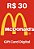 Cartão Presente Gift Card McDonald's 30 Reais - Imagem 1