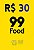 Cartão Presente 99Food Virtual - 30 Reais - Imagem 1
