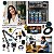 Kit audio para live influencie digital criador de conteudo produtor independente jd streaming on demand podcaster mesa interface de audio usb com microfone estudio profissional com braço articulado - Imagem 4
