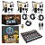 Setup Mesa Interface Usb Com Microfones Condensador Podcast Streaming Mesa interface USB Com 4 Microfone Condensador Com Seus Suportes e Cabos - Imagem 9