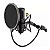 Tela pop filter para microfone condensador estudio com sistema ant puf para proporcionar uma gravação de qualidade fabricado com material de excelente qualidade - Imagem 1