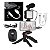 Kit Setup Microfone Com Tripé Apoio Interface USB-C Com  P3 Para Iphone 15 Entrevista Reportagem Live Streaming Para Iphone 15, Samsung, Xiaomi, Moto G, Huawei, LG, - Imagem 6