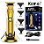 Kemei-Profissional Sem Fio T-Blade Aparador De Cabelos, Recarregável, Portátil, Gold, Cortador De Cabelo, Barbear Para Estilistas, Barbeiro, Corte De Barba - Imagem 1