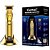 Kemei-Profissional Sem Fio T-Blade Aparador De Cabelos, Recarregável, Portátil, Gold, Cortador De Cabelo, Barbear Para Estilistas, Barbeiro, Corte De Barba - Imagem 9