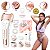 Depilador Feminino Elétrico Kemei KM 6053 6 em 1 Recarregável Sem Fio Para Corpo, Rosto, Axila e Virilha – Depilação Suave Pela Raiz - Imagem 10