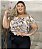 BLUSA CIGANINHA CINZA ESTAMPADO VISCOSE - PROMOÇÃO - Imagem 1