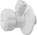 Adaptador Branco Purificador de Água 1/2 x 1/2 x 1/4 - Imagem 1