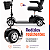 Scooter Elétrica Preta Modelo LB Ligth Até 136 Kg - Dellamed - Imagem 8