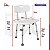 Banco Para Banho Com Encosto 6 níveis de altura Até 135Kg - Mercur - Imagem 9