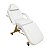 Poltrona Maca Fixa Reclinável Soft Branca base Dourado Com 2 Bandejas - Akmed - Imagem 8