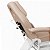 Poltrona Maca Fixa Reclinável Soft Bege base Branco Com 2 Bandejas - Akmed - Imagem 6