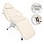 Poltrona Maca Fixa Reclinável Soft Off-White Base Branco Com 2 Bandejas - Akmed - Imagem 1