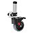 Roda Frontal Com Suporte E Tubo Para Cadeira De Banho 135KG SC101B - Hidrolight - Imagem 2