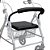 Andador 4 Rodas Para até 135Kg Código: SC302 - Hidrolight - Imagem 2