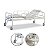 Cama Hospitalar 02 Manivelas Até 180 Kg - Supermedy - Imagem 1