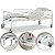 Cama Hospitalar 02 Manivelas Até 180 Kg - Supermedy - Imagem 1