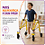 Andador Posterior Para Locomoção e Reabilitação Com 4 Rodas Amarelo Tamanho P - Mercur - Imagem 2