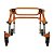 Andador Posterior Para Locomoção e Reabilitação Com 4 Rodas Tamanho PP Laranja Código: B061542-AA - Mercur - Imagem 3