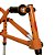 Andador Posterior Para Locomoção e Reabilitação Com 4 Rodas Tamanho PP Laranja Código: B061542-AA - Mercur - Imagem 6