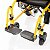 Cadeira De Rodas Motorizada Dobrável Infantil Power Kids Amarela Até 100Kg Power Lite - Imagem 11