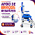 Cadeira De Banho S50 Azul Dobrável Até 120 Kg - Supermedy - Imagem 3