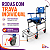 Cadeira De Banho S50 Azul Dobrável Até 120 Kg - Supermedy - Imagem 4