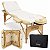 Maca Portátil Dobrável Mesa Massagem Estética - Akmed - Creme Com Bege - Imagem 1