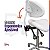 Mocho Sela Ajustável Ergonômico Com Encosto Branco - Akmed - Imagem 5