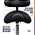Mocho Sela Ajustável Ergonômico Com Encosto Preto - Akmed - Imagem 5