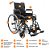 Cadeira De Rodas Modelo D400 Dobrável Até 120Kg Dellamed Embalagem Danificada - Outlet - Imagem 5
