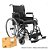 Cadeira De Rodas Modelo D400 Dobrável Até 120Kg Dellamed Embalagem Danificada - Outlet - Imagem 1