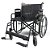 Cadeira De Rodas Modelo D500 Obeso Dobrável até 180 Kg Dellamed Embalagem Danificada - Outlet - Imagem 1