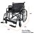 Cadeira De Rodas Modelo D500 Obeso Dobrável até 180 Kg Dellamed Embalagem Danificada - Outlet - Imagem 6