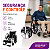 Cadeira De Rodas Manual Até 110kg Com Encosto Rebatível D100 Pop – Dellamed - Imagem 2