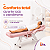 Poltrona Maca Fixa Reclinável Soft Rosa Plastificada Com 2 Bandejas - Akmed - Imagem 4