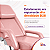 Poltrona Maca Fixa Reclinável Soft Rosa Plastificada Com 2 Bandejas - Akmed - Imagem 5