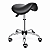 Mocho Sela Fixo Assento Ergonômico Giratório Preto - Akmed - Imagem 1