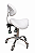 Mocho Sela Ajustável Ergonômico Com Encosto AL-A001 - Akmed - Outlet - Branco - Imagem 5