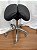 Mocho Sela Bipartido Split Assento Giratório Ergonômico Com 2 Regulagens - Akmed - Preto - Showroom - Imagem 5