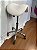 Mocho Sela Fixo Assento Ergonômico Giratório - Akmed - Branco - Showroom - Imagem 2