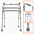 Andador 3 Barras Senior Care Até 100Kg - Supermedy - Imagem 1