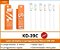 Cabo Usb Tipo-C Kaidi Branco 1 Metro - Imagem 1