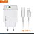 Carregador Kaidi Turbo 20W Lightning Branco - Imagem 2
