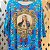 Anemess - Blusa ampla Sagrado Coração de Maria - Azul /  TAMANHO ÚNICO - VESTE DO P AO GG  Ref:91303 - Imagem 2