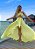 Closet Deluxe _ Conjunto Tricot Top Saia Fenda Babado_ Cor: Amarelo _ Cód.: 2021005 - Imagem 2